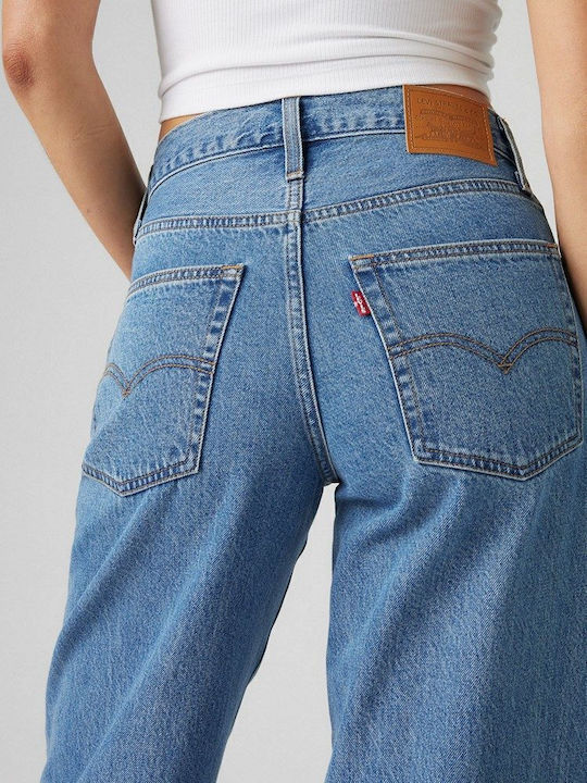Baggy Dad Women's Jean Trousers in Dad Fit Indigo