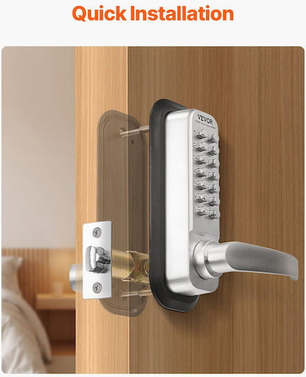 Vevor Mechanical Keyless Entry Door Lock 14 Key Mechanical Door Lock Home