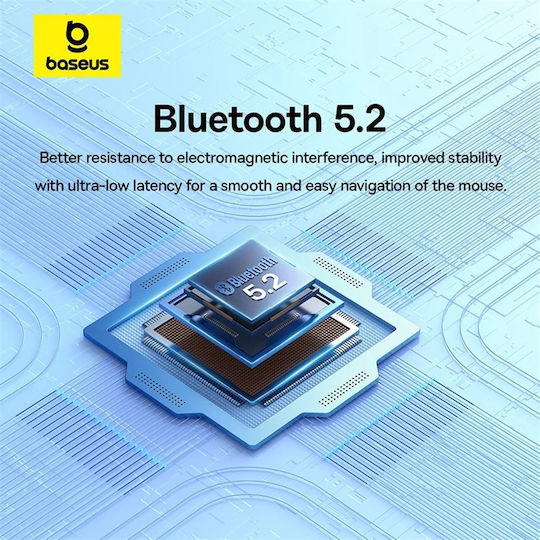 Baseus F02 Безжичен Bluetooth Мишка Moon White