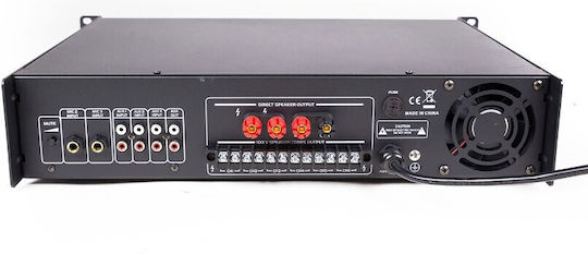 Master Audio MV1200CA BT Integrated Commercial Amplifier 6 Zone 120W/100V with Cooling System Equipped with USB/FM/Bluetooth Black