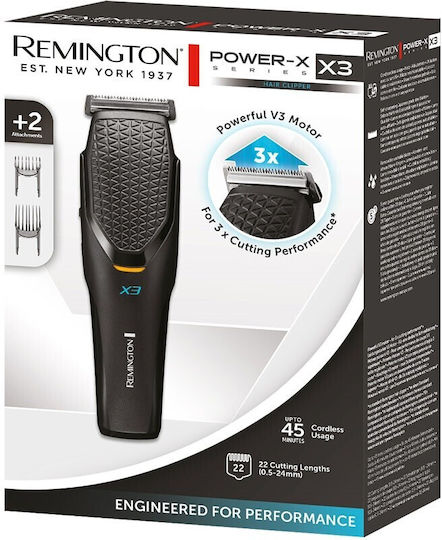 Remington Power X Series X3 Wiederaufladbar Haarschneidemaschine Schwarz HC3000