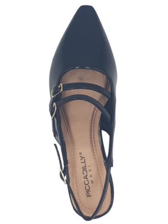 Pumps mit Riemchen Schwarz