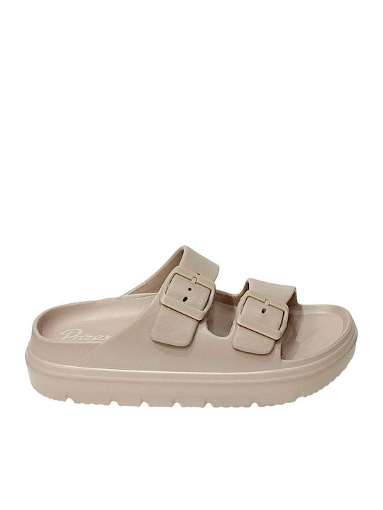 Flip Flops In Sandal Style In Brown Colour