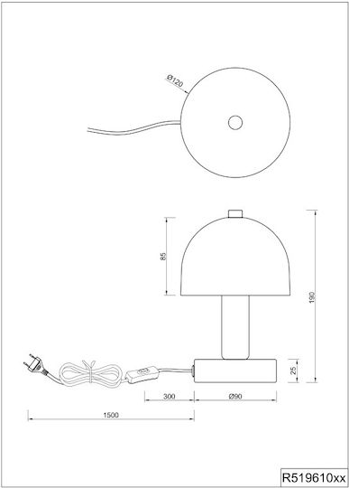 Trio Lighting Φωτιστικό Μανιτάρι Trio Lighting Φωτιστικό Μανιτάρι