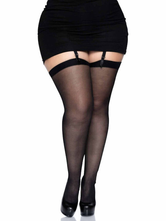 Leg Avenue Șosete Sexy Ciorapi Cu Cusătură Neagră