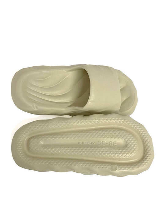 Frauen Flip Flops in Beige Farbe