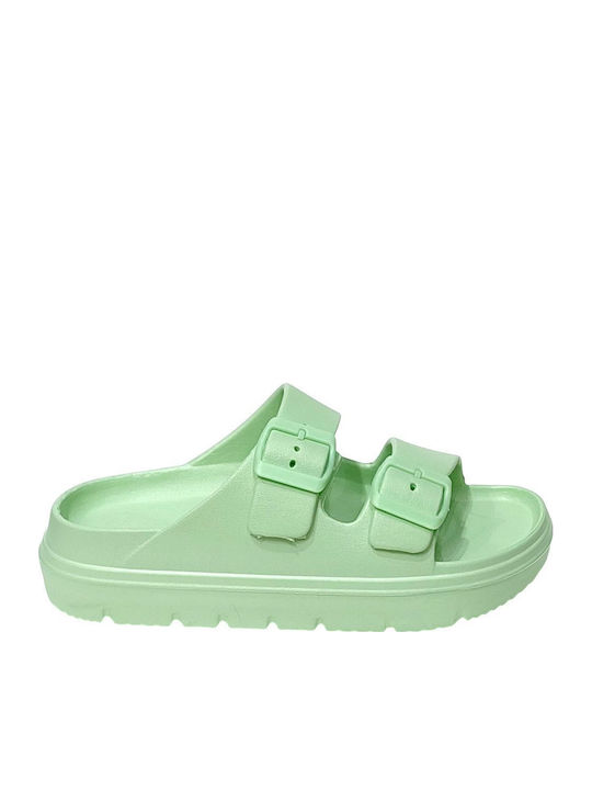 Flip Flops In Sandal Style In Green Colour