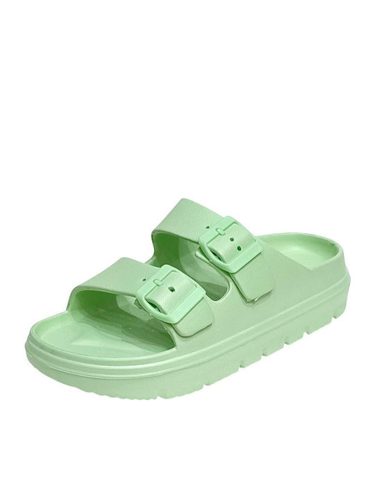 Flip Flops In Sandal Style In Green Colour