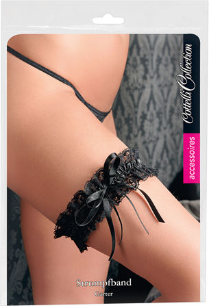 Cottelli Collection Lace Garter Belts with Lace Black