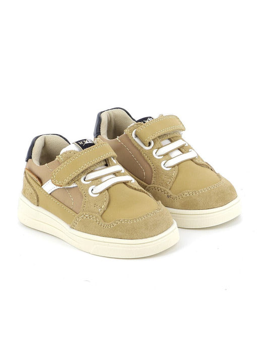 City Παιδικά Sneakers με Σκρατς Καφέ