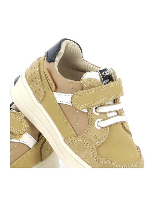 City Παιδικά Sneakers με Σκρατς Καφέ