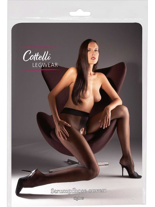 Cottelli Collection Dresuri Cu Deschidere Ciorapi Și Dresuri Sexy Negre