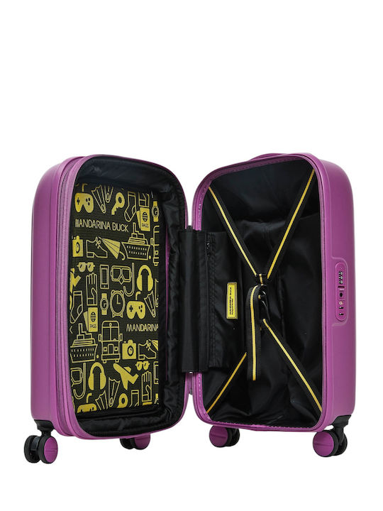 Mandarina Duck Logoduck+ Kabinenkoffer Hart Lila mit 4 Rädern Höhe 55cm P10SZV34-A40