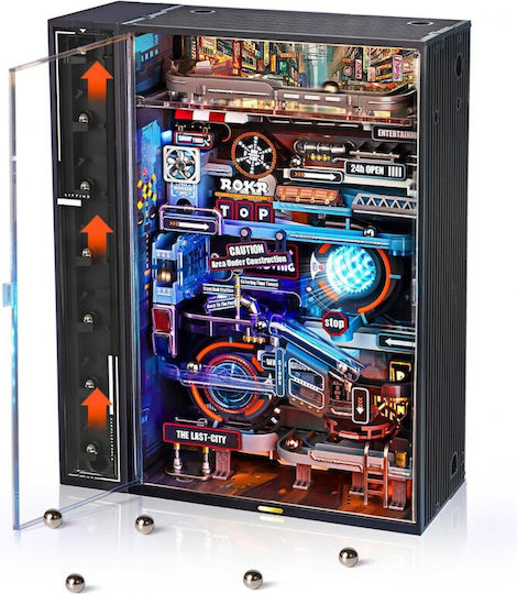 Rokr Παιχνίδι Κατασκευών Ξύλινo Robotime Series The Last City Led Edition για Παιδιά 8+ Ετών