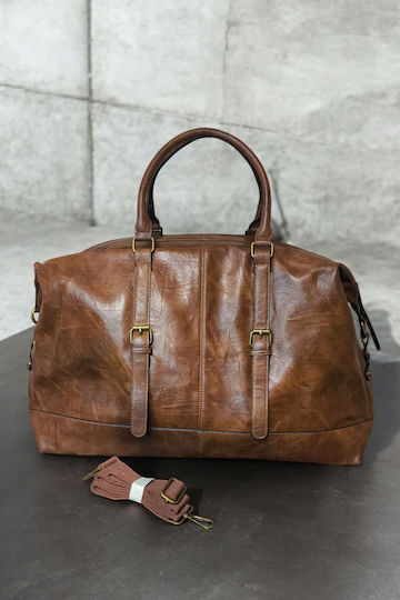 Reisetasche Braun aus Künstliches Leder
