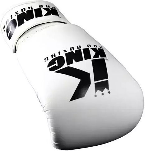 King Boxing Gloves Leather for Match White