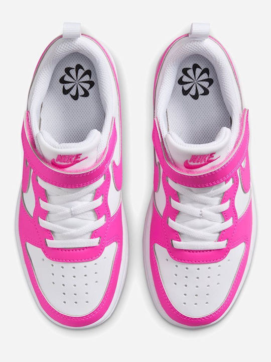 Court Borough Kinder Sneakers mit Klettverschluss Fuchsie
