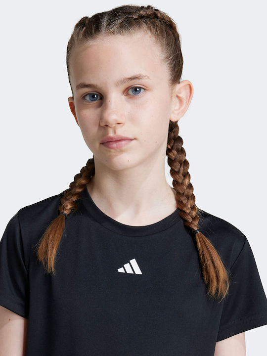 Kinder-T-Shirt Schwarz Essentials Training Tee