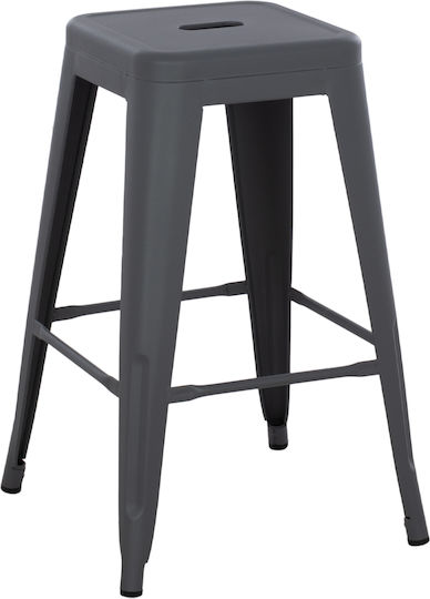 Табуретка Бар За външна употреба MELITA-PRO Сив 1бр 43x43x67см