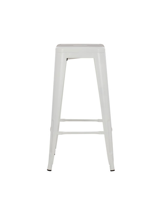 Hocker für Bar Für den Außenbereich Melita-pro White Checkmate 1Stück 43x43x78cm