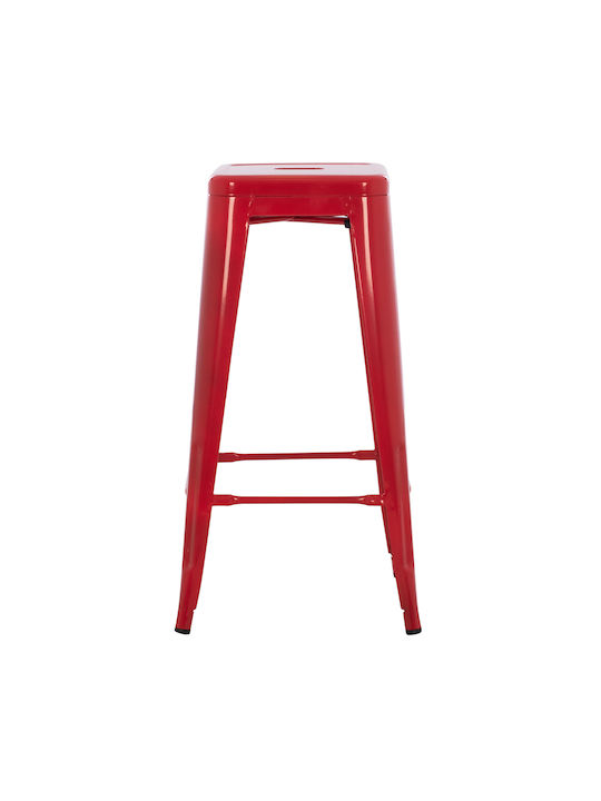 Stool for Bar Outdoor Melita-pro Red 43x43x78cm