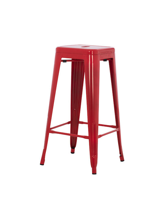 Stool for Bar Outdoor Melita-pro Red 43x43x78cm