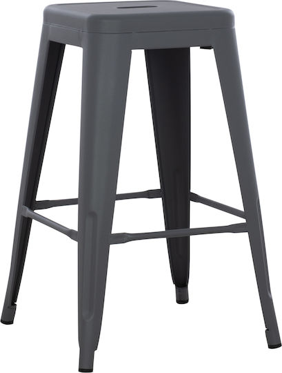 Табуретка Бар За външна употреба MELITA-PRO Сив 1бр 43x43x67см