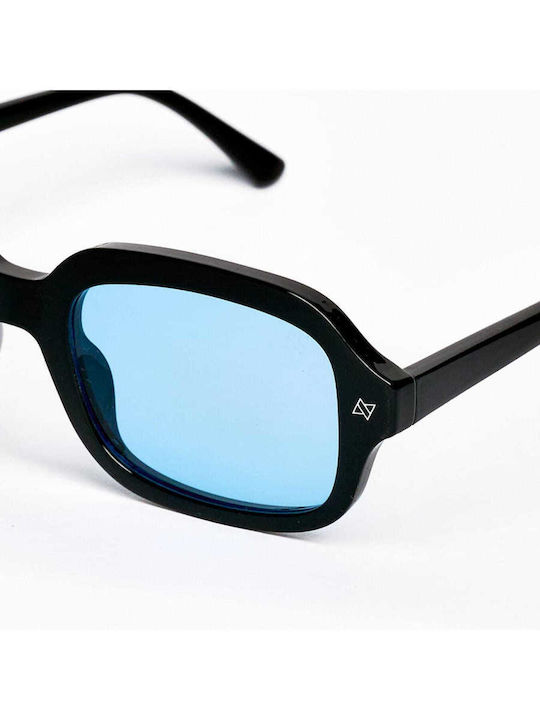 AV Sunglasses Γυαλιά Ηλίου Μαύρα με Κοκκάλινο Σκελετό