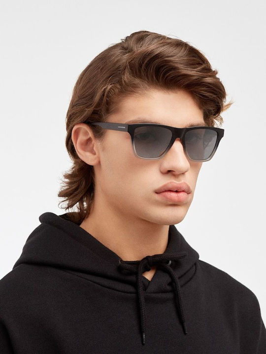 Hawkers Unisex Γυαλιά Ηλίου με Μαύρο Κοκκάλινο Σκελετό και Γκρι Polarized Φακό