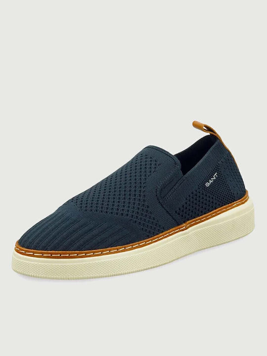 San Prep Men's Canvas Slip-Ons Blue