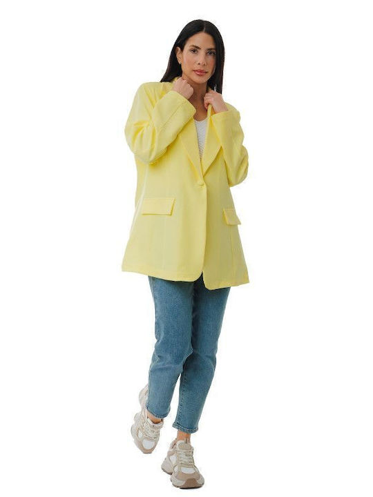 Silia D Women's Blazer Yellow