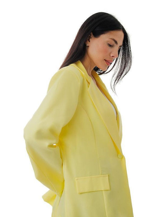 Silia D Women's Blazer Yellow