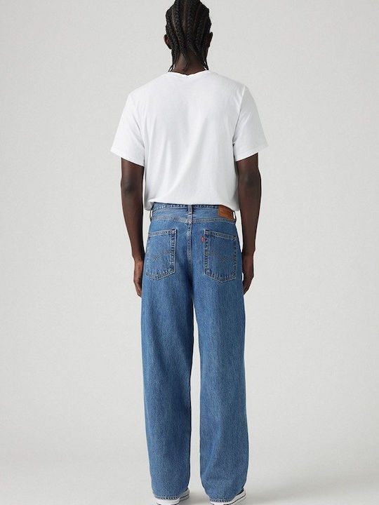 578 Ανδρικό Παντελόνι Τζιν με Relaxed Baggy Εφαρμογή Indigo