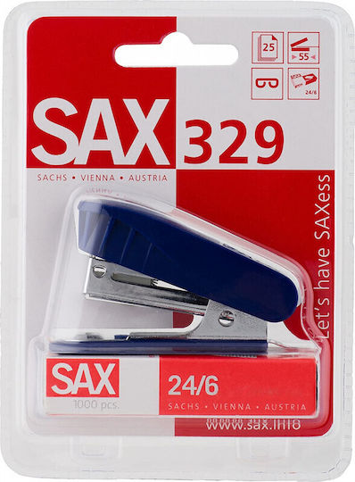 Mini-Heftgerät 329-34 Blau Sax 9002219153356