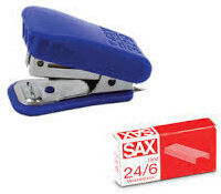 Mini-Heftgerät 329-34 Blau Sax 9002219153356