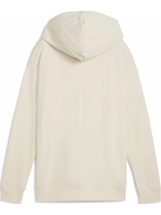 Damen Sweatshirtjacke Kapuzen Ecru