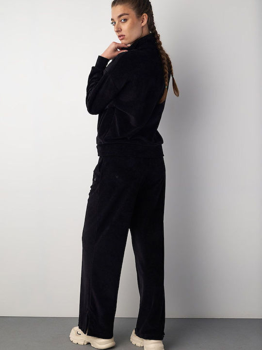 Women's Cardigan with Zipper Black