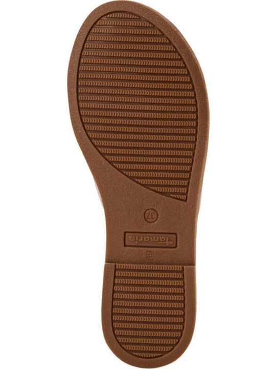 Leather Women's Flat Sandals Rose Gold