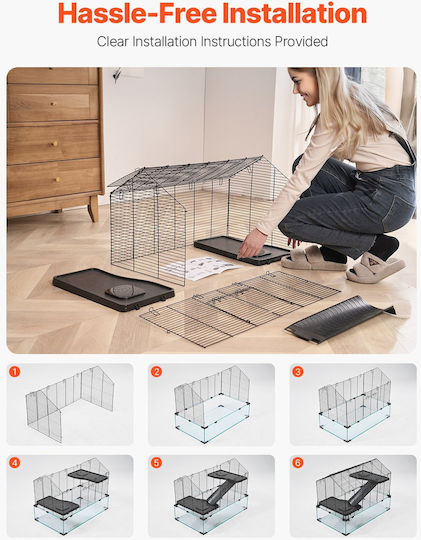 Vevor Клетка за гризачи 29.5x17.3x24см