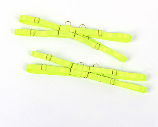 Subblime 955274 Bra Set Necklace Leg Details Fluorescent Green
