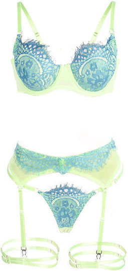 Subblime Sexy Dessous-Set Grün D-242652