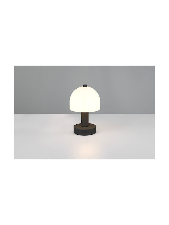 Trio Lighting Decorative Lamp Mushroom with Socket for Bulb E14 Black