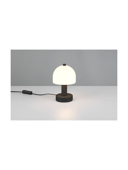 Trio Lighting Decorative Lamp Mushroom with Socket for Bulb E14 Black