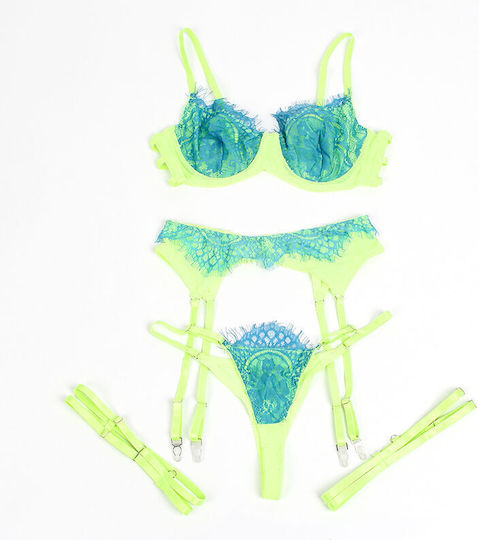 Subblime Sexy Dessous-Set Grün D-242652