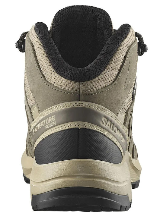 Salomon Recon Women's Hiking Boots Waterproof With Gore-Tex Membrane Desert Tan / Falcon / Peach