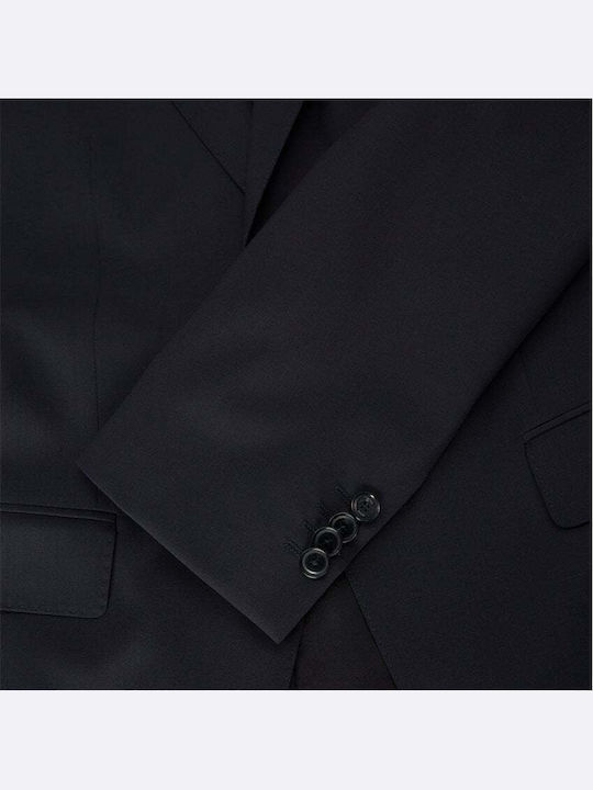 Men's Summer Suit Slim Fit Dark Blue