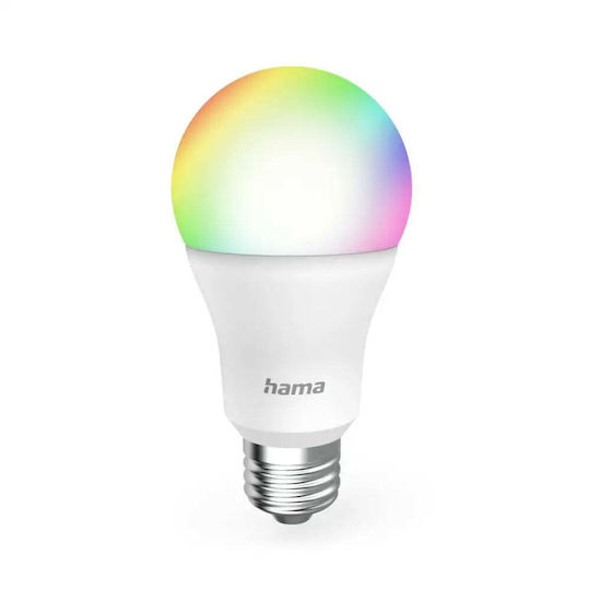 Hama Dimmbare Smart RGBW WLAN-LED-Lampe E27 9W Matter 176640