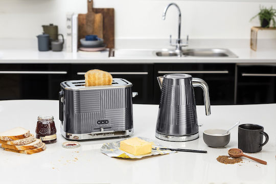 Russell Hobbs Geo Steel Reisekessel 1.7Es 2400W Grau