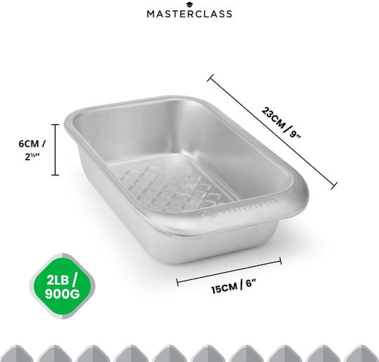 Kitchen Craft Aluminum Loaf Baking Pan 24.1x15.1x6cm