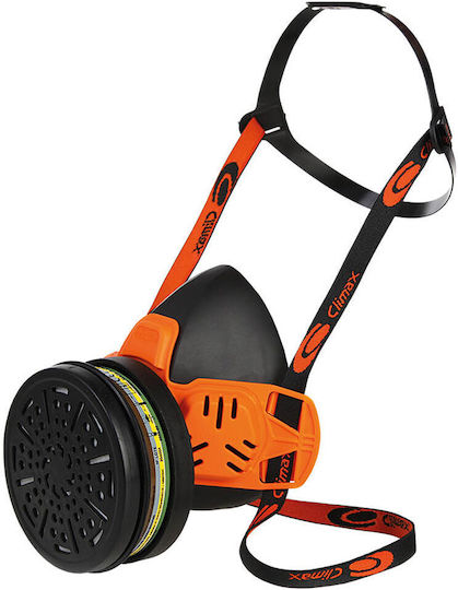 Climax Mask Half Face Single Filter ABEK1 Orange